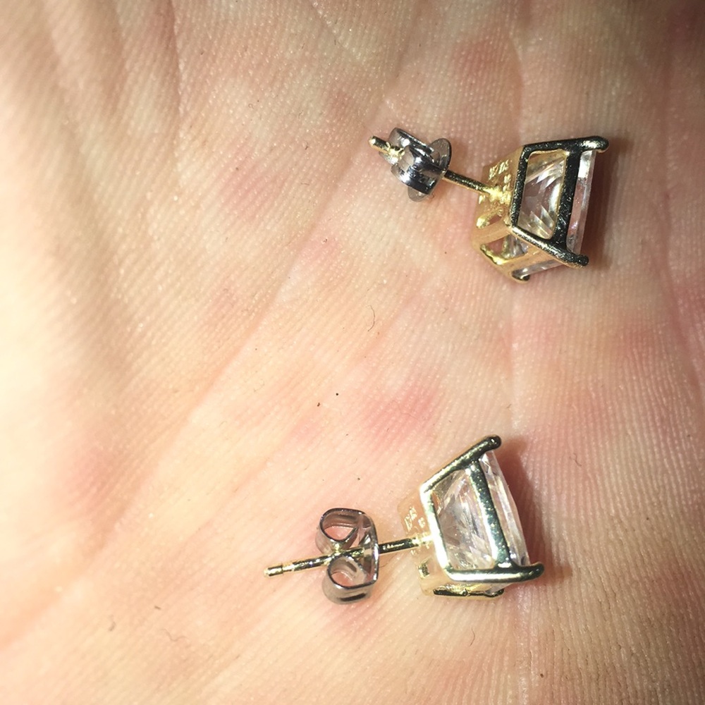 14k gold plated earrings - Picture 2 of 3